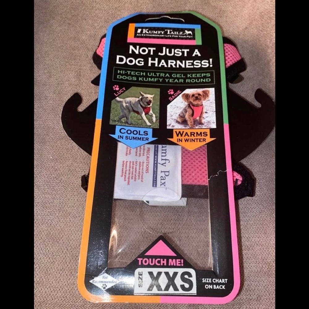 Kumfy Tailz™ Cooling/Warming Dog Harness - Size XXS